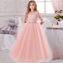 Load image into Gallery viewer, 2019 new lace wedding holy dress the flower girl bow tie the tennis party the banquet party show ball dress vestidos de fiesta