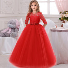 Load image into Gallery viewer, 2019 new lace wedding holy dress the flower girl bow tie the tennis party the banquet party show ball dress vestidos de fiesta