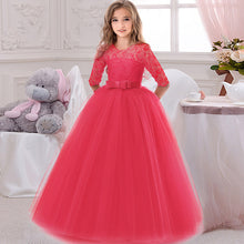 Load image into Gallery viewer, 2019 new lace wedding holy dress the flower girl bow tie the tennis party the banquet party show ball dress vestidos de fiesta