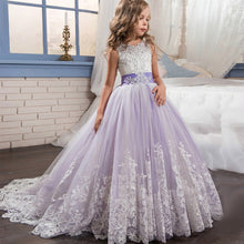 Load image into Gallery viewer, 2019 new lace wedding holy dress the flower girl bow tie the tennis party the banquet party show ball dress vestidos de fiesta