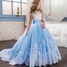 Load image into Gallery viewer, 2019 new lace wedding holy dress the flower girl bow tie the tennis party the banquet party show ball dress vestidos de fiesta